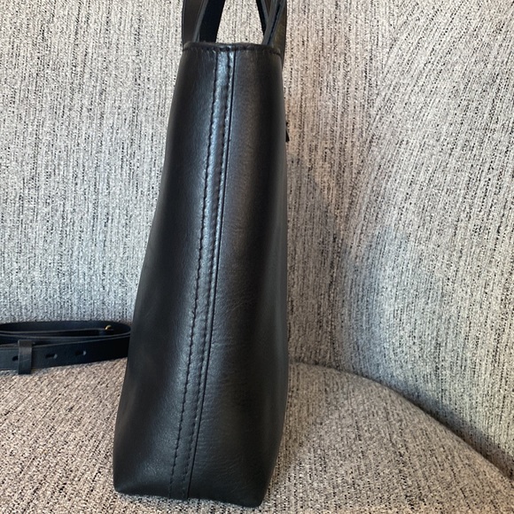 Madewell Zip Top Transport Tote True Black - Picture 8 of 16